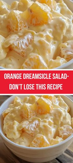 Orange Dreamsicle Salad Orange Dreamsicle Salad, Dreamsicle Salad Recipe, Dream Salad, Mandarin Orange Jello Salad, Orange Fruit Salad, Dreamsicle Salad, Orange Jello Salads, Orange Salad Recipes, Lime Jello Salads