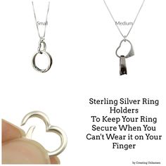 Looking for an elegant way to carry a ring? This sterling silver heart will hold your ring close to your heart and keep is secure. This ring holder looks great on its own or could hold a cherished collection of charms! The photos show it holding a wide wedding band. How does it work? You push on the triggerless opening as you can see in the last picture. It has a strong spring that will keep it closed when you release.   The SMALL sterling silver triggerless heart measures 13.5mm. The 1mm sterli Sterling Silver Jewelry With Heart Charm For Promise, Sterling Silver Heart Charm Ring, Sterling Silver Heart Ring With Charm, Sterling Silver Heart Ring With Heart Charm, Sterling Silver Jewelry With Spring Ring Clasp As Gift, Sterling Silver Open Heart Jewelry For Promise, Silver Open Ring Jewelry With Heart Charm, Heart Charm Open Ring Jewelry Gift, Gift Jewelry Open Ring With Heart Charm