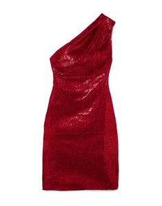 tulle, sequins, solid color, deep neckline, one-shoulder, no pockets, side closure, zip, fully lined , Color: Red , Size: 4 Glamorous Embellished Sequin Dress With Asymmetrical Neckline, Glamorous Embellished Dress With Asymmetrical Neckline, One-shoulder Embellished Dress For Party Season, One Shoulder Sequin Dress For Gala And Holidays, One-shoulder Sequin Dress For Gala Holiday, Holiday Gala One Shoulder Sequin Dress, Holiday One-shoulder Sequin Dress For Gala, Holiday Cocktail Dress With Asymmetrical Neckline, One-shoulder Sequin Gala Dress