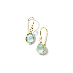 These lively earrings are centered by an elegantly cut teardrop of blue topaz and surrounded in a frame of 18K yellow gold to bring warmth to the coolness of the stone. A delicate finish of a simple French hook makes these tiny drops effortless to wear. 18K Gold Gemstones: Blue Topaz Length: 0.98" Width: 0.3" Shop the Ippolita Collection at Schwanke-Kasten Jewelers online and at our Milwaukee, WI location (417. E Silver Spring Dr, Milwaukee, WI 53217). SKU GE396BT Hinged Ring, Tiny Earrings, Rock Candy, Teardrop Necklace, Silver Spring, Fine Jewellery Earrings, Jewelry Rings Engagement, Chain Pendants, Teardrop Earrings