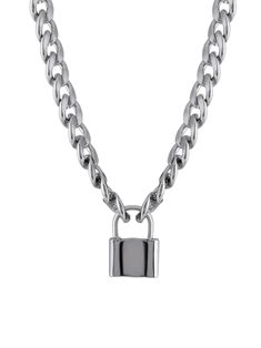 PRICES MAY VARY. VINTAGE LOCK NECKLACE: This men's chain necklace by HAQUIL is a perfect accessory for any outfit. This chain necklace is made of stainless steel and is designed to be durable and long lasting. MATERIALS: Meticulously crafted from high-quality stainless steel. SIZE AND LENGTH: Pendant measures about 0.59 x 0.78 inches (1.5 x 2 cm), includes 23.62" (60cm) wheat chain and lobster claw clasp. PERFECT JEWELRY GIFT: Unique gifts, during special occasions such as birthday, Valentine's Necklace Lock, Mens Jewerly, Character Fashion, Lock Chain, Padlock Necklace, Lock Pendant, Free Dress, Christmas Engagement, Lock Necklace