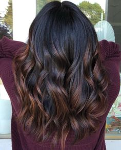 Auburn Brown Balayage, Trendy Brown Hair, Indian Hair Color, Hair Color For Brown Skin, Brown Hair Color Shades, Cherry Hair Colors, Natural Brown Hair, Brunette Hairstyles, Black Hair Balayage