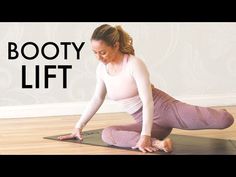 10 Min Lifted Booty Barre Workout (At Home, No Equipment) - YouTube Workout Program Gym, Yoga Barre, Pilates Barre, Leg And Glute Workout, Barre Workout, Gym Workout Videos, Lower Body Workout