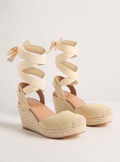 Plus Size - Buckle Two Piece Platform Wedge (WW) - Torrid Womens Espadrilles Wedges, New Street Style, Unique Fits, Flatform Sandals, Ankle Wrap, Espadrille Wedge, Shopping Day, Extra Room, Platform Wedge