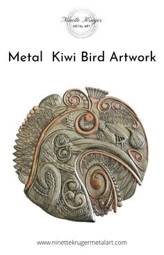 pewter embossed metal kiwi bird wall art Embossing Art, Art Collaboration, Kiwi Bird, Metal Embossing, Urban Interiors