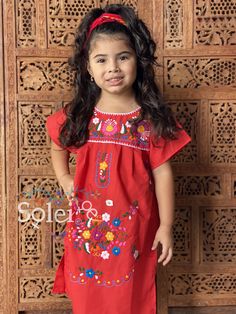 This Beautiful Girls Mexican Dress is perfect for a birthday party or special event. This Embroidered Children's Dress comes with a Matching Mommy and Me Option found here: https://www.etsy.com/es/listing/855019101/vestido-mexicano-mami-y-yo-vestido?ref=listing_published_alert Pink Embroidered Dress For Dress-up Occasions, Fitted Embroidered Dress For Formal Occasions, Festive Cotton Dresses For Spring, Festive Cotton Dress For Spring, Traditional Cotton Party Dress, Spring Festive Cotton Dresses, Red Spring Dress-up Dresses, Red Dress-up Dresses For Spring, Festive Spring Cotton Dress