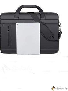 BirdinBag - Versatile Briefcase: Spacious Design, Adjustable Shoulder Strap Rectangular Portable Travel Bag For Business, Portable Rectangular Business Travel Bag, Portable Black Laptop Bag For Business Trips, Portable Black Laptop Shoulder Bag, Portable Black Rectangular Laptop Bag, Rectangular Portable Bags For Business Trips, Functional Solid Color Business Bags, Portable Black Rectangular Briefcase, Business Shoulder Bag