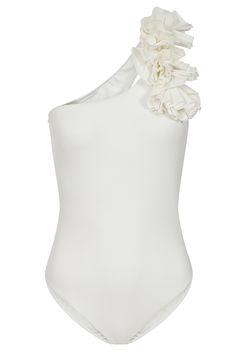 Octavias is the one-shouldered staple to pack on your next island escape. Designed in a premium white nylon blend. this asymmetric swimsuit features a statement cut-out and a sweet flower embellishment on its singular strap.Features- Premium nylon-blend knit- Asymmetric neckline- Single shoulder strap- Back cut-out- Flower detailSizing & FitModel is 5'8" and wears UK size 8 / US size 4Product InformationDesigned exclusively by Club L LondonSingle layered with good stretchPremium nylon blend in W Asymmetric Neckline, Floral Swimsuit, Information Design, Flower Detail, Good Stretches, Fitness Models, One Shoulder, Cut Out, Shoulder Strap