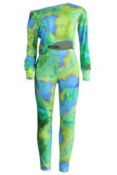 Get double the fun with our two-piece sets! Coordinate & make your outfit choice stress free. and totally on fleek. You can even mix and match your pieces.Details:Printed designComfortable stretch fabricSpecifications:Fabric: polyester fabricSize: please check measurements carefullyPlease allow 0.5-1″ difference due to manual measurementDifferent monitor settings means colors may differ slightly1″ = 2.54cmSizeLengthBustWaistHipS16.1″+39.0″35.8″24.4″34.7″ Casual Green Two-piece Set, Casual Green Stretch Sets, Trendy Blue Two-piece Set, Casual Fitted Green Sets, Casual Stretch Two-piece Set For Spring, Trendy Printed Fitted Sets, Trendy Fitted Multicolor Sets, Blue Athleisure Sets For Spring, Trendy Long Sleeve Two-piece Set For Spring