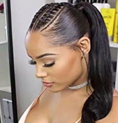 Straight Drawstring Ponytail 1 Piece extension women natural color black 24" | eBay Weave Ponytail Hairstyles, Sleek Ponytail Hairstyles, Black Ponytail Hairstyles, Braided Ponytail Hairstyles, Pelo Afro, Hair 2018, A Pony, Hair Ponytail Styles, Penteado Cabelo Curto