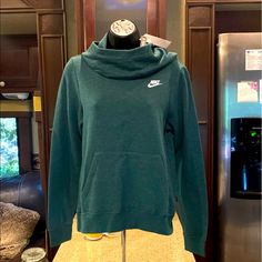 Brand New With Tags Women’s Nike Active Hoodie Size X Small. In Perfect Condition, Non Smoking Home. Nike Green Athleisure Hoodie, Nike Green Fleece Tops, Nike Green Fleece Hoodie, Green Nike Hooded Sweatshirt, Nike Hoodie For Fall Loungewear, Nike Winter Loungewear Sweater, Nike Winter Sweater For Loungewear, Nike Sweater For Winter Loungewear, Casual Green Nike Hoodie