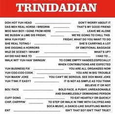 a red and white sign that says speak like a trindalan with words on it