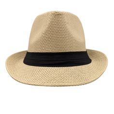 Elevate your style with the Panama Jack Matte Toyo Fedora in the elegant sand color. This hat combines sophistication with comfort, making it a versatile accessory for any occasion. With its 3/4" brim, it offers sun protection while allowing for breathability, keeping you cool and stylish under the sun. Crafted from matte Toyo material, it's designed for both durability and a polished look. Whether you're attending a garden party, a beach outing, or simply enjoying a leisurely stroll, the Panama Short Brim Top Hat For Kentucky Derby, Kentucky Derby Top Hat With Short Brim, Lightweight Beige Panama Hat With Curved Brim, Flat Brim Straw Hat In Solid Color, One Size, Fitted Beige Fedora Hat, Fitted Solid Boater Hat For Summer, Beige Fitted Fedora Hat, Solid Color Flat Brim Straw Hat, Adjustable Solid Color Panama Hat For Kentucky Derby