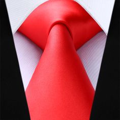 Classic solid tie Necktie: 3.35 ''x 59 '' (8.5cm x150cm); Handkerchief : 12 '' x 12 '' (31cm x 31cm) Material: 100% Polyester Occasions for business/party/dating/wedding etc. Gifts as thanksgiving/Xmas/valentine's day/birthday etc. Packaging includes: 1X Necktie; 1X Handkerchief; 1 Gift Box Classic Red Tie With Pocket Square, Red Tie With Pocket Square For Black Tie Event, Red Standard Tie, Red Business Tie, Classic Red Neckwear With Ties, Classic Neckwear Standard Tie For Gift, Red Standard Tie For Gift, Red Standard Tie As Gift, Red Standard Tie As A Gift