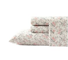 the sheet set is made with floral print