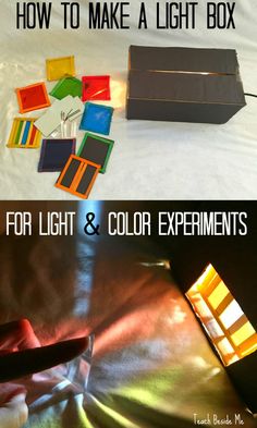 Color And Light Art, Light Theme Preschool, Light And Dark Toddler Activities, Light Unit Preschool, Light Preschool Activities, Light Study Creative Curriculum, Light Activities For Kids, Light Experiments For Kids, Color Science Experiments