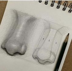 a pencil drawing of two feet and one foot in the process of being sketched