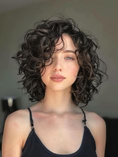 Short Women Haircuts With Bangs, Short Hair Curly Haircuts, Angled Bob For Curly Hair, Tapered Curly Bob Natural Curls, Bob Cut For Curly Hair Round Faces, Short Hair For Naturally Curly Hair, Short Curly Lob Haircut, Curly Haircut Short Layers, Short Curly Haircuts No Bangs