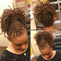 Loc Crown, Crown Styles, Sisterlocks Styles Updo, Short Dreadlocks, Loc Ideas, Dreadlock Maintenance, Short Dreadlocks Styles