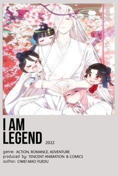 an anime poster with the title i have defined q for 350 years, written in english