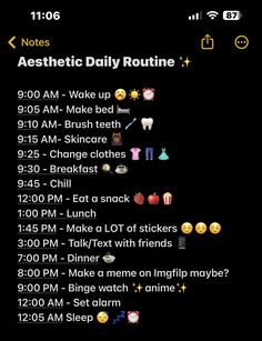 Reminder List, Routine List, Good Apps For Iphone, Aesthetic Routine, Summer Routine, Back To School List