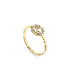 From any time of the day, complete your style with with this gorgeous ring from the Gucci Interlocking Collection. Made in Italy with 18K Yellow Gold set with diamonds. Yellow Gold Diamond Ring, Gorgeous Ring, Diamond Supply, Geometric Logo, Gold Diamond Ring, Yellow Gold Setting, Diamond Shop, Custom Jewelry Design, Gold Diamond Rings