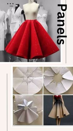 the instructions for how to make an origami dress