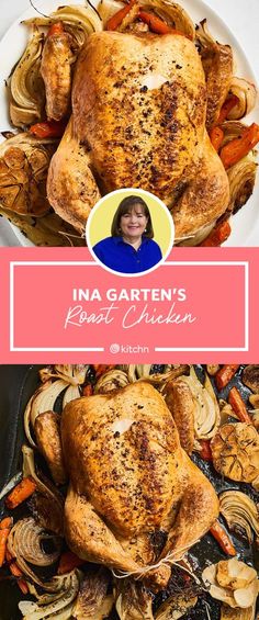 the cover of ina gatten's roast chicken, with an image of a roasted turkey