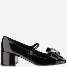 Shoe made of leather Wide heel Patent leather design Button ankle strap Glossy black Made in Italy Composition:100% leather Wide Heels, Mens Designer Shoes, Leather Mary Janes, Italian Outfits, Tory Burch Shoes, Sneaker Wedge, Luxury Accessories, Perfect Shoes, Card Holder Leather