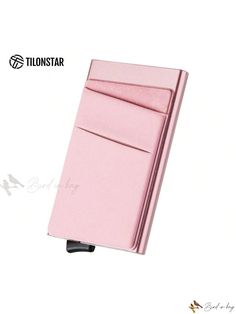 Bird in Bag - Premium Credit Card Wallet with RFID Blocking and Business Pocket Compact Pink Card Holder With Card Slots, Pink Rectangular Card Holder With Interior Slots, Pink Rectangular Trifold Wallet With Card Slots, Pink Rectangular Trifold Wallet, Card Case Wallet, Credit Card Wallet, Pink Pattern, Business Money, Pop Out