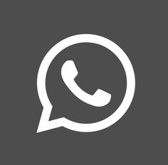 a white phone icon on a gray background with the words whatsapp written below it