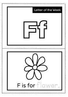 the letter f is for flower worksheet