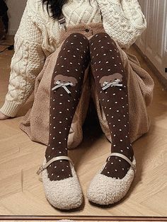 Material:Cotton / SpandexSocks Details:Bowknot Details / Polka-dot Pattern / Print Design Bear Socks, Knee High Socks, Polka Dot Pattern, Thigh High, Alternative Fashion, Thigh Highs, Combed Cotton, Original Design, Knee High