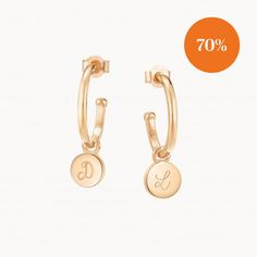 Classic meets contemporary with our personalised disc hoop earrings. Treat yourself or create a personalised gift for someone special by adding a hand-engraved initial of your choice to each charm.18K Champagne Gold Plated or 925 Sterling SilverEarring charm size: Approx. 0.3Hoop size: Mini - 0.5 diameter. Midi - 0.7 diameter. Maxi - 1.4 diameter.Hand-engraved in our Paris workshopSent with love in a complimentary gift boxAny slight variations in lettering depth, spacing and alignment from the e Someone Special, Champagne Gold, 925 Sterling Silver Earrings, Hand Engraving, Charm Earrings, Treat Yourself, Sterling Silver Earrings, Silver Earrings, Initials