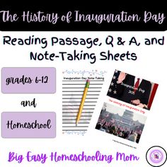 reading passage, q & a and note - taking sheets for homeschooling