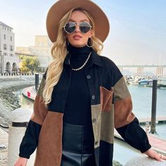 Oversized Super Cute Corduroy Shacket. Wear As A Cute Dress Or As A Jacket Or As A Shirt. Light So You Can Layer! Machine Wash Shacket Outfit, Winter Mode Outfits, Autumn Look, Corduroy Coat, Trendy Fall Outfits, Trendy Fall, 가을 패션, Outfit Inspo Fall, Fall Fashion Outfits