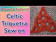 how to crochet celtic triquetra sew on