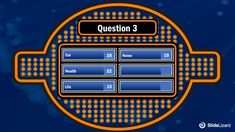 the question 3 button is shown in blue and orange