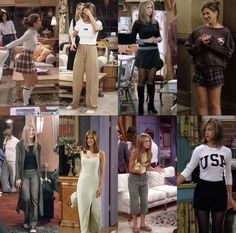 Ootd Yearbook, Delusional Aesthetic, Outfits From Friends, Rachel Outfits, Movie Outfit, Friends Outfits