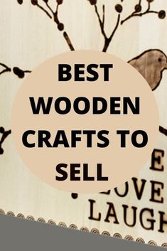 Best Wooden Crafts To Make & Sell Diy Woodworking Projects To Sell, Wood Work That Sells, Best Selling Wood Projects Diy Crafts, Wood Craft Ideas For Beginners, Wooden Scrap Crafts, Woodworking To Sell, Wooden Craft Ideas Make And Sell, Fall Wood Crafts To Make And Sell, Diy Christmas Projects To Sell