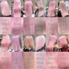 Pink Hair Formula, Strawberry Pink Hair, Pale Pink Hair, Exotic Hair Color, Pink Hair Color Ideas, Hair Formula, Pink Hair Color, Strawberry Pink, Dyed Natural Hair