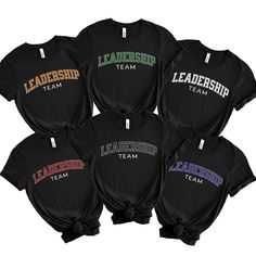 Elevate your team spirit with our Leadership Team Shirt - the perfect group gift for managers, Team Leads, and work friends. The stylish design adds a touch of flair, making it an ideal choice for Boss Day or corporate celebrations. Foster unity and leadership in style with this unique and thoughtful group shirt! PRODUCT DETAILS This classic unisex jersey short sleeve tee fits like a well-loved favorite. Soft cotton and quality print make users fall in love with it over and over again. These t-s Leadership Shirts, Boss Day, Team Leadership, Bosses Day Gifts, Dry Bones, Team Lead, Boss' Day, Gift For Coworker, Work Friends