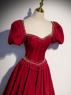 Burgundy Evening Dress For Wedding And Prom, Burgundy Evening Dress For Wedding Or Prom, Burgundy Evening Dress For Wedding And Prom Season, Elegant Burgundy Ball Gown For Wedding, Burgundy Fitted Ball Gown For Prom, Burgundy Ball Gown Evening Dress For Party, Burgundy Fitted Ball Gown For Prom Season, Burgundy Gown For Prom Banquet, Elegant Ball Gown With Sweetheart Neckline For Homecoming