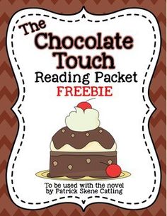 the chocolate touch reading packet freebie