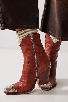 Brayden Western Boots | Free People How To Style Cowgirl Boots, Western Chic Fashion, Cowboy Shoes, Cotton Casual Pants, Western Chic, Coastal Cowgirl, Shoe Closet, Cowgirl Style, Cowgirl Boots