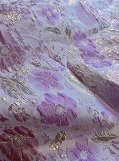 This Fabric item is sold by LioraFabrics. Ships from Schererville, IN. Listed on Aug 18, 2024 Thread Flowers, Better Fashion, Purple Love, Gold Colors, Fabulous Fabrics, Dreamy Art, School Colors, Gold Threads, Hi Guys