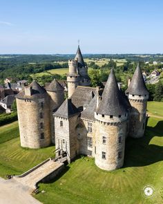 an aerial view of chateau de bonneval