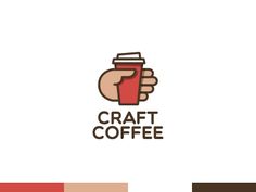 a hand holding a cup with the word craft coffee on it