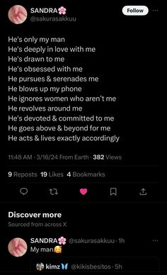 the tweet is posted to someone on their cell phone, and it looks like they