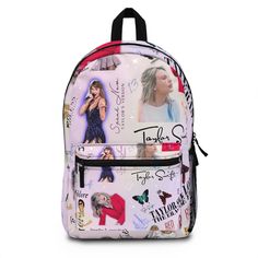 Taylor Backpack, Girl Tote, Taylor Albums Taylor Swift Items, Taylor Swift Stuff To Buy, Taylor Swift School Supplies, Taylor Swift Clear Bag, Taylor Swift Duffle Bag, Taylor Swift Inspired Tote Bag, Swift Code, Tyler Swift, Taylor Swift Birthday Party Ideas